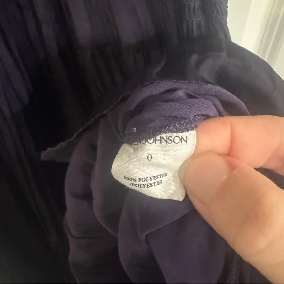 Ulla Johnson Olivia Dark Purple Satin Maxi Dress